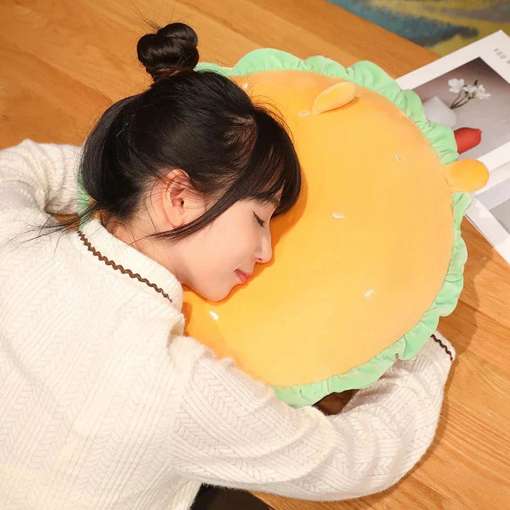 BowLift | Capybara & Dog Hamburger Plushie Pillow