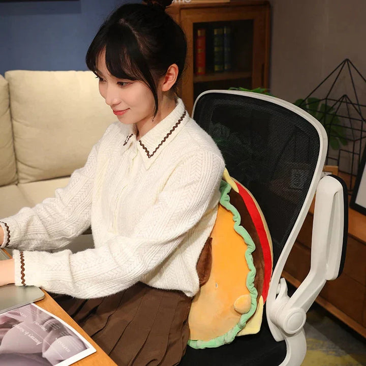 BowLift | Capybara & Dog Hamburger Plushie Pillow