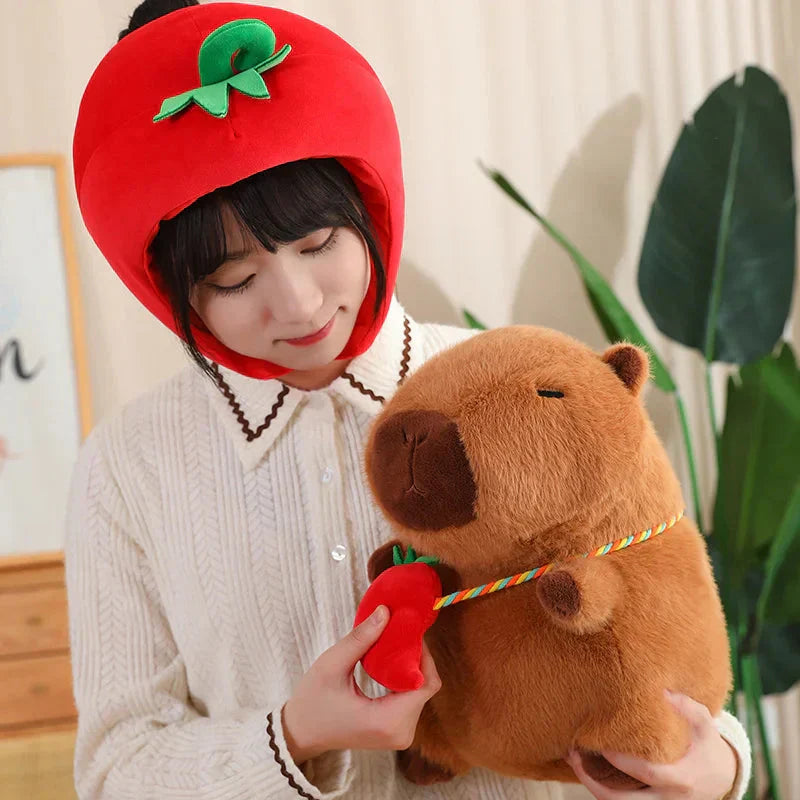 BowLift | Capybara with Vegetable Hats Plushie