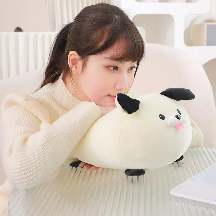 BowLift | Cheerful White Brown Dog Plushies