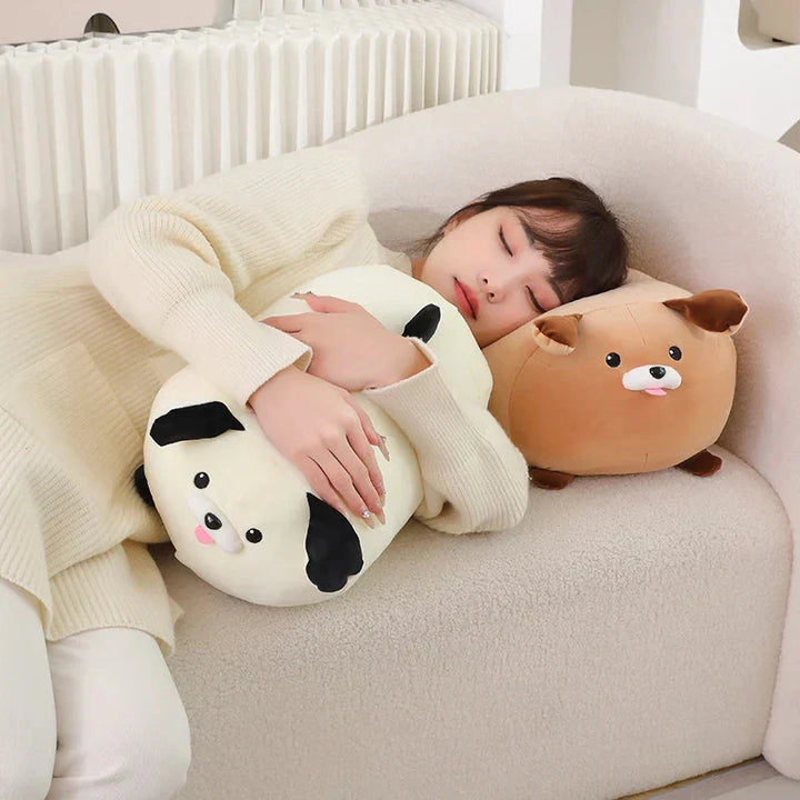 BowLift | Cheerful White Brown Dog Plushies