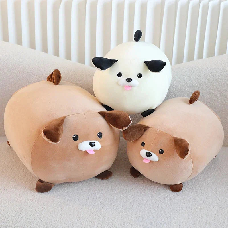 BowLift | Cheerful White Brown Dog Plushies