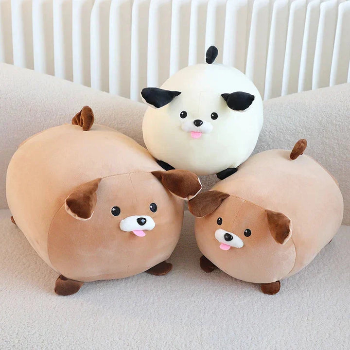 BowLift | Cheerful White Brown Dog Plushies