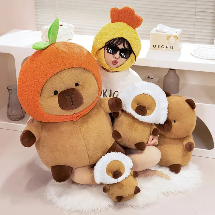 BowLift | Chubby Capybara Plushie With Hat