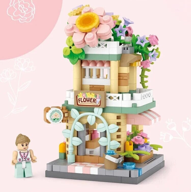 BowLift | City View Ice Cream Panda Cafes Flower Camera Shops Micro Building Sets