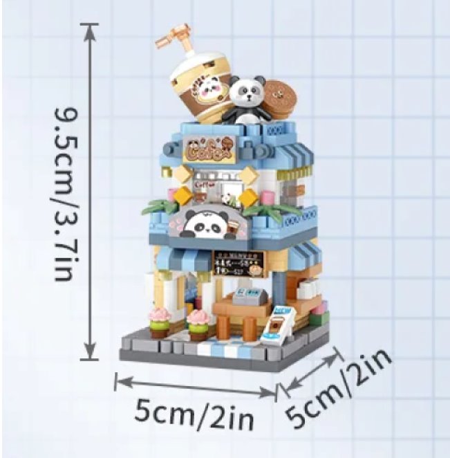 BowLift | City View Ice Cream Panda Cafes Flower Camera Shops Micro Building Sets