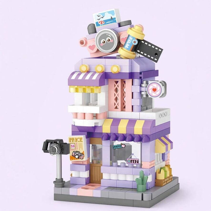 BowLift | City View Ice Cream Panda Cafes Flower Camera Shops Micro Building Sets