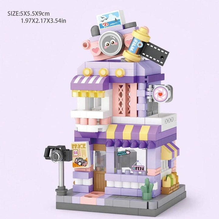 BowLift | City View Ice Cream Panda Cafes Flower Camera Shops Micro Building Sets