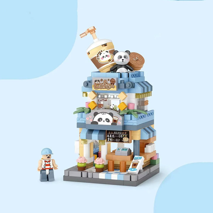 BowLift | City View Ice Cream Panda Cafes Flower Camera Shops Micro Building Sets