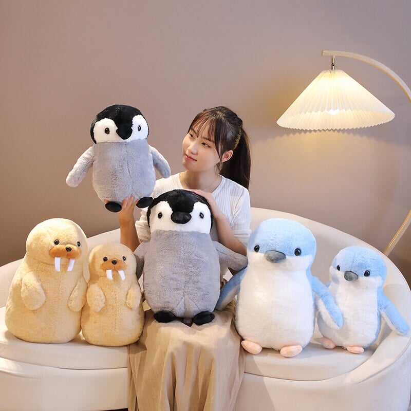 BowLift | Cute Fluffy Penguin Walrus Plushies