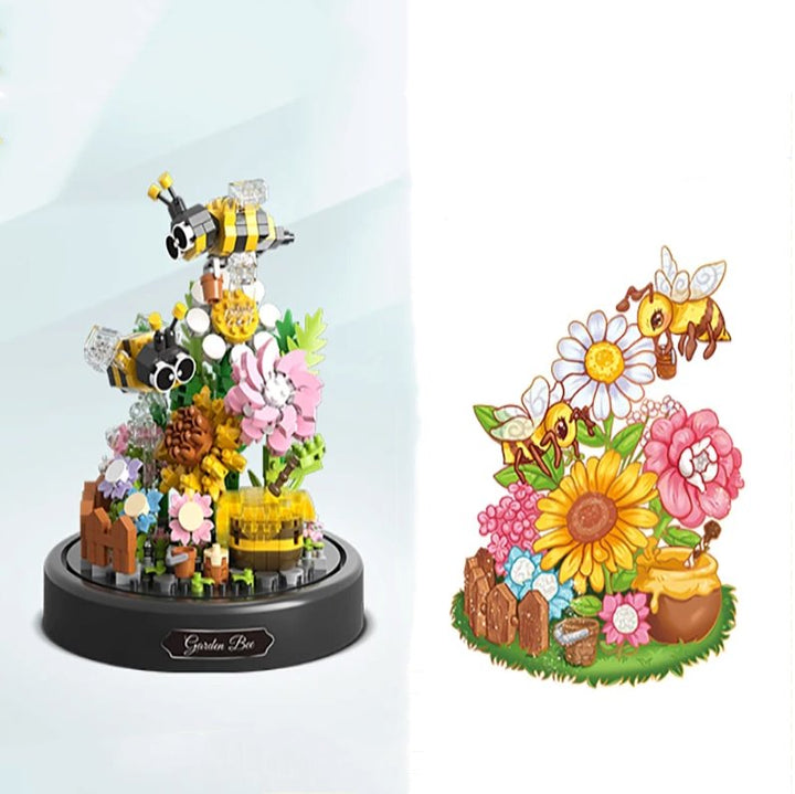 BowLift | Flowers Insects Butterfly Bee Nano Building Blocks