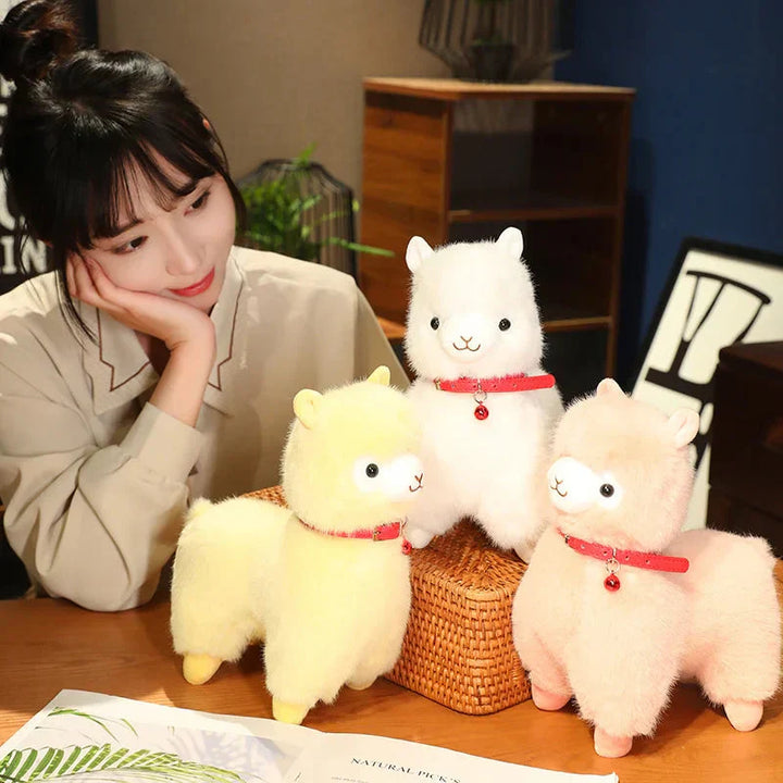 BowLift | Fluffy Alpaca Llama Plushies with Bell