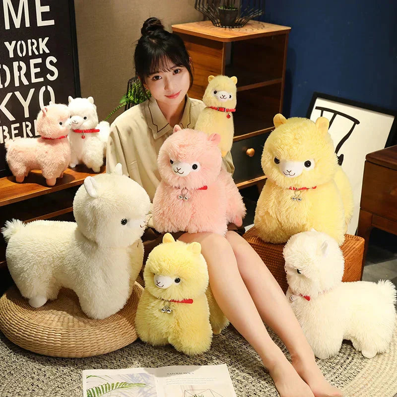 BowLift | Fluffy Alpaca Llama Plushies with Bell