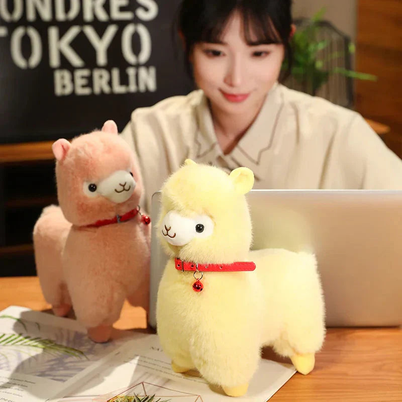 BowLift | Fluffy Alpaca Llama Plushies with Bell