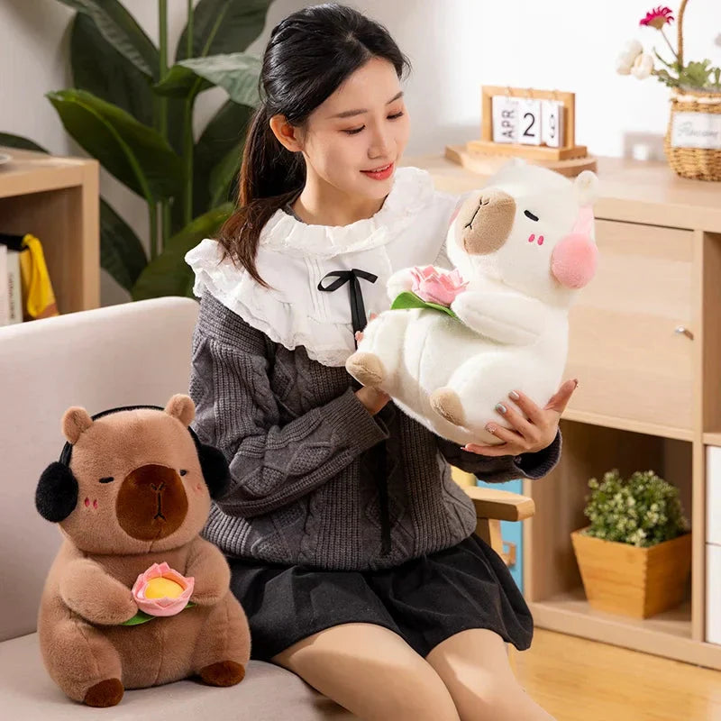 BowLift | Fluffy Capybara & Monkey Plushie Pals