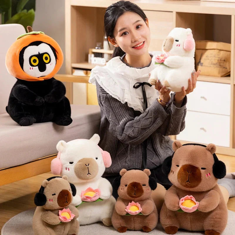 BowLift | Fluffy Capybara & Monkey Plushie Pals
