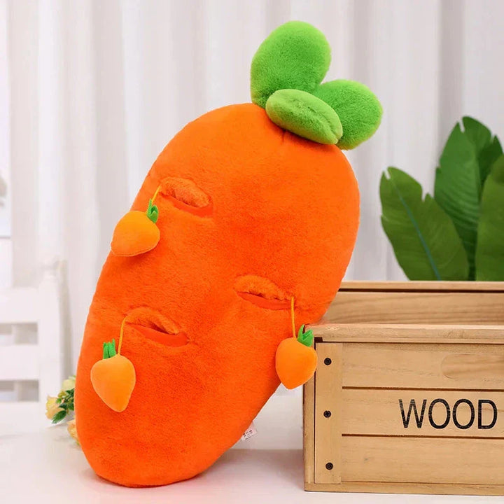 BowLift | Fluffy Carrot Plushie with Mini Hanging Carrots