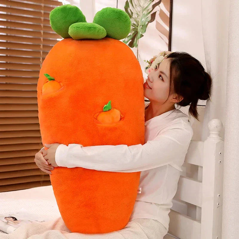 BowLift | Fluffy Carrot Plushie with Mini Hanging Carrots