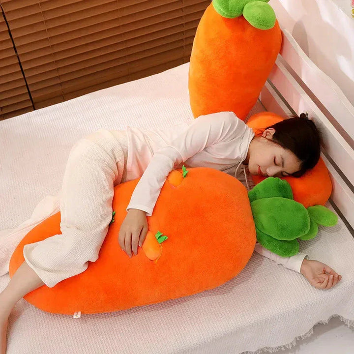 BowLift | Fluffy Carrot Plushie with Mini Hanging Carrots