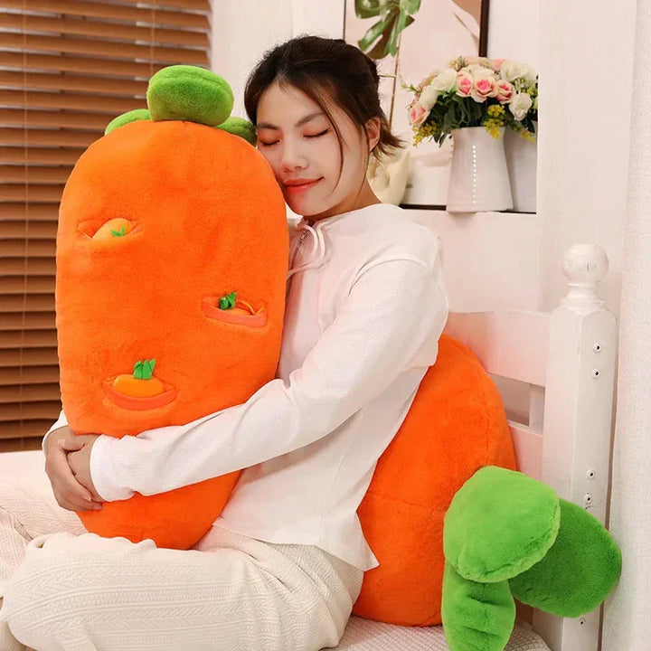 BowLift | Fluffy Carrot Plushie with Mini Hanging Carrots