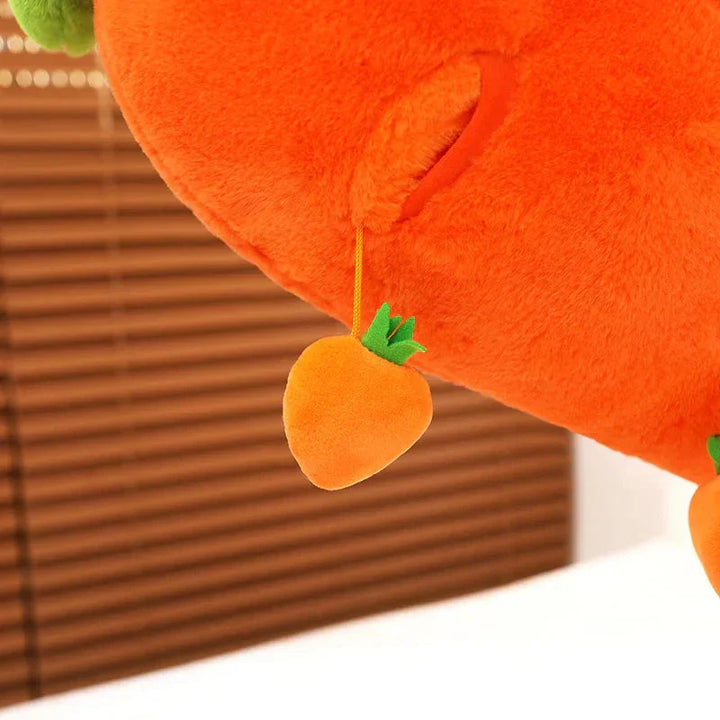 BowLift | Fluffy Carrot Plushie with Mini Hanging Carrots