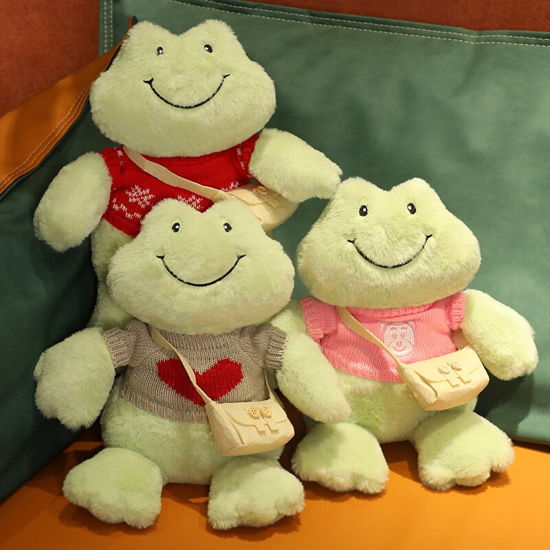 BowLift | Fluffy Cheerful Frog Plushie Collection