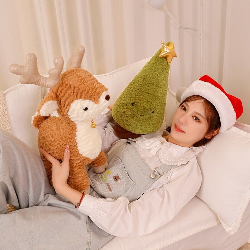 BowLift | Fluffy Christmas Tree Reindeer Plushie