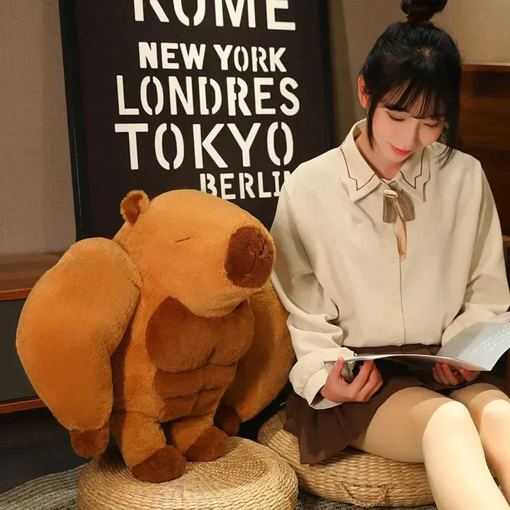 BowLift | Fluffy Muscular Capybara Plush