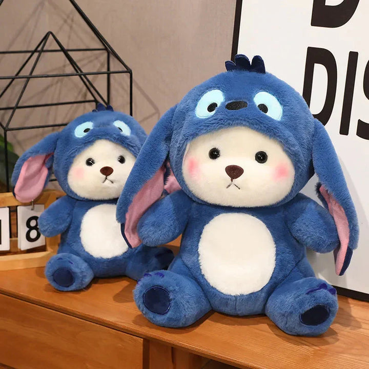 BowLift | Fluffy White Bear Donkey Outfit Plushie