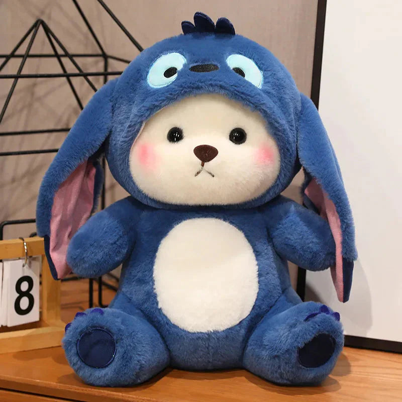 BowLift | Fluffy White Bear Donkey Outfit Plushie