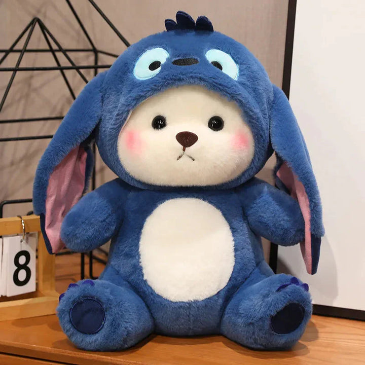 BowLift | Fluffy White Bear Donkey Outfit Plushie