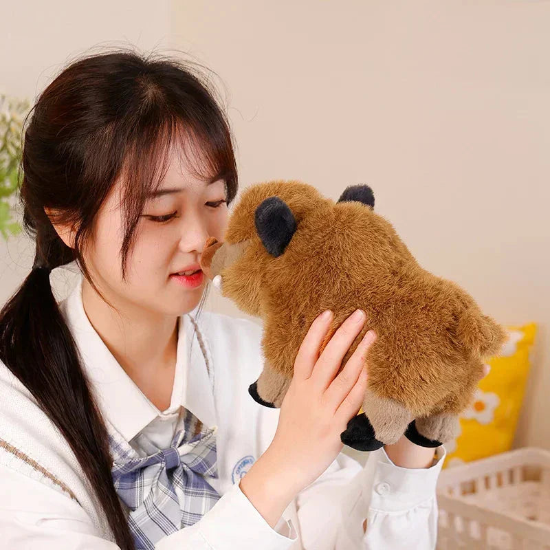 BowLift | Fluffy Wild Boar Plushie Soft Toy