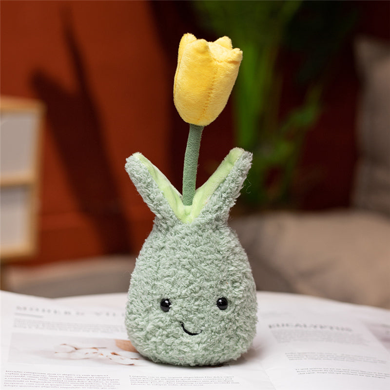 BowLift | Friendly Cuddly Tulip 22cm Flower Pot Plushie Collection