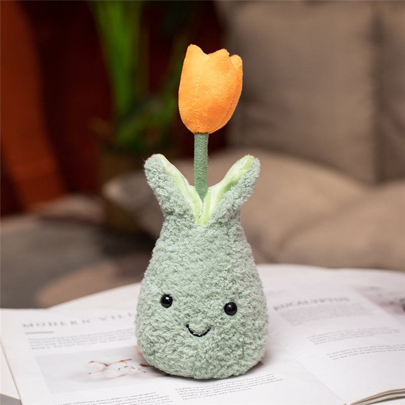 BowLift | Friendly Cuddly Tulip 22cm Flower Pot Plushie Collection