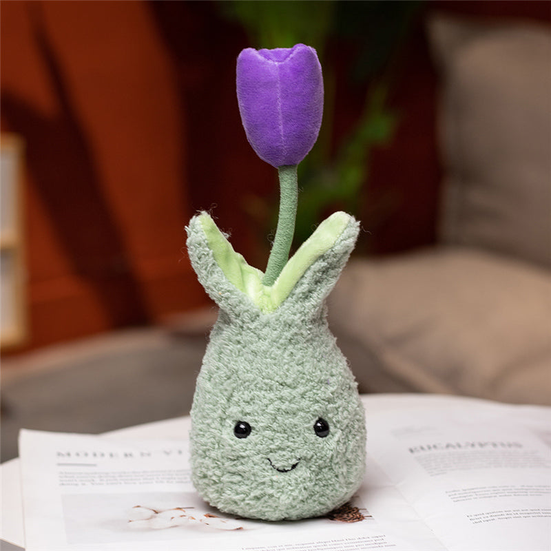 BowLift | Friendly Cuddly Tulip 22cm Flower Pot Plushie Collection