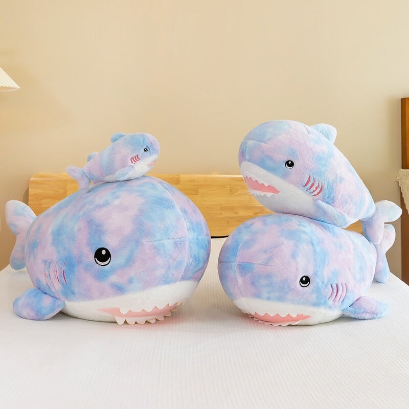 BowLift | Fuzzy Rainbow Shark Plushie