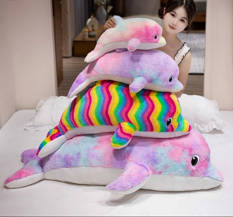 BowLift | Galaxy Rainbow Dolphin Plushies