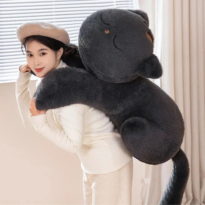 BowLift | Giant Black Grey Cat Plushies