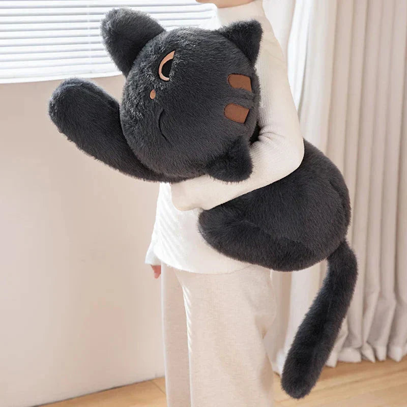 BowLift | Giant Black Grey Cat Plushies