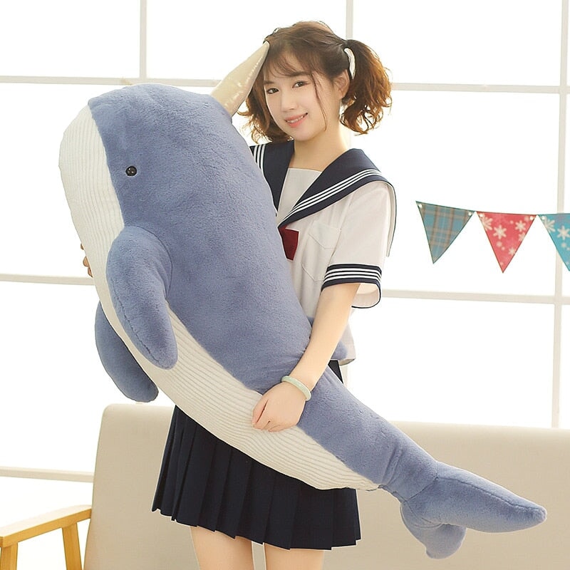 BowLift | Giant Blue Pink Narwhal Plushies