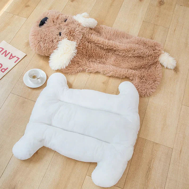 BowLift | Giant Fluffy Pancake Dog Plushie