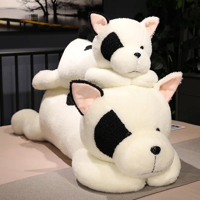 BowLift | Giant Fluffy Spotty White Black Dog Plushie