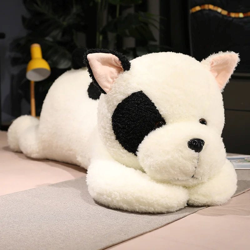 BowLift | Giant Fluffy Spotty White Black Dog Plushie