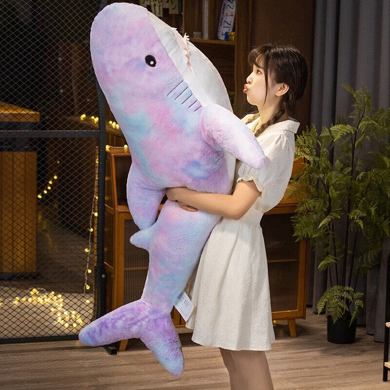 BowLift | Giant Fuzzy Galaxy Shark Plushies