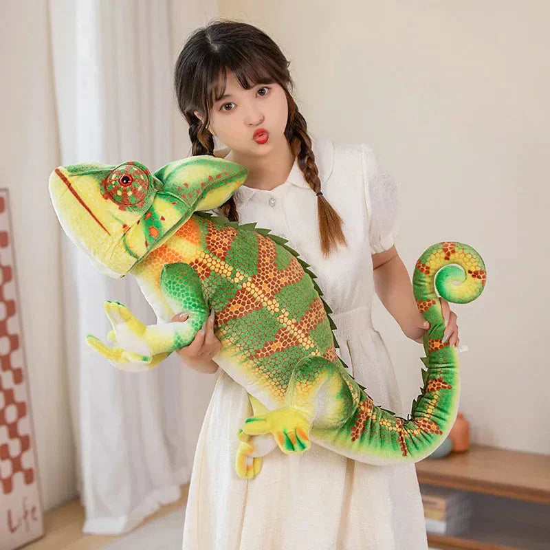 BowLift | Giant Green Chameleon Plushie