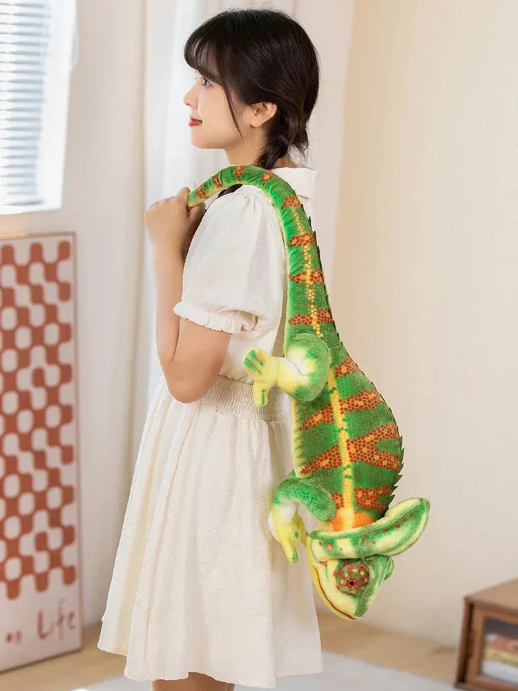 BowLift | Giant Green Chameleon Plushie