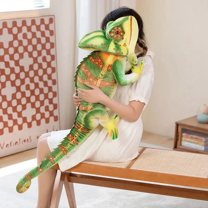 BowLift | Giant Green Chameleon Plushie