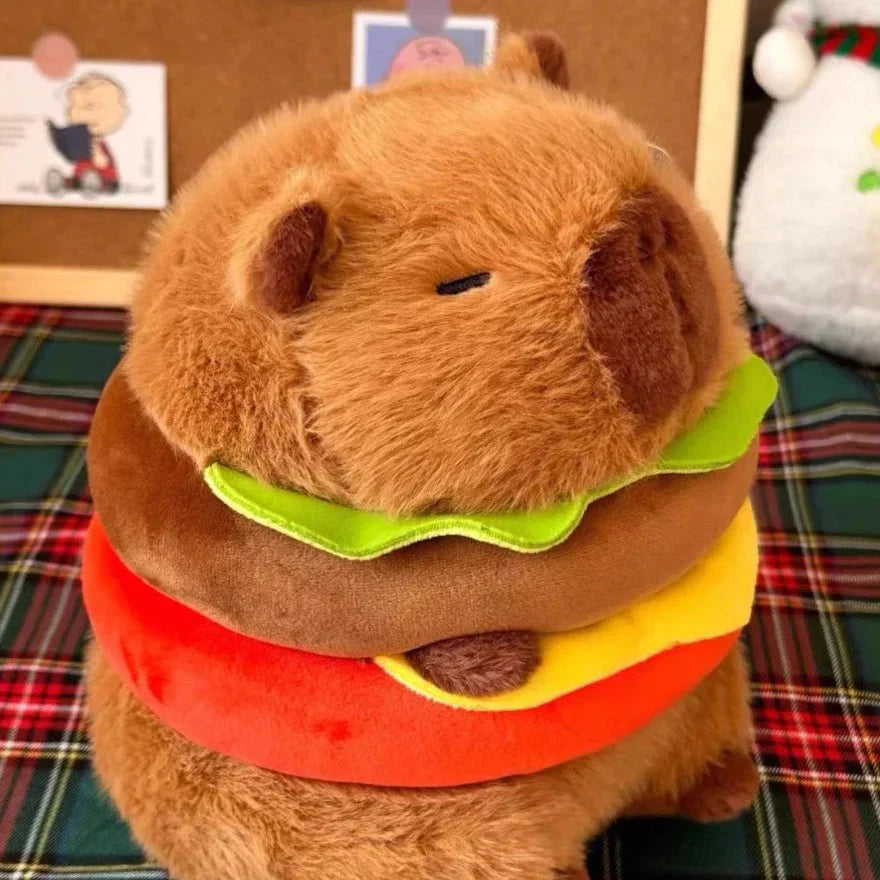 BowLift | Hamburger Capybara Fluffy Plushie