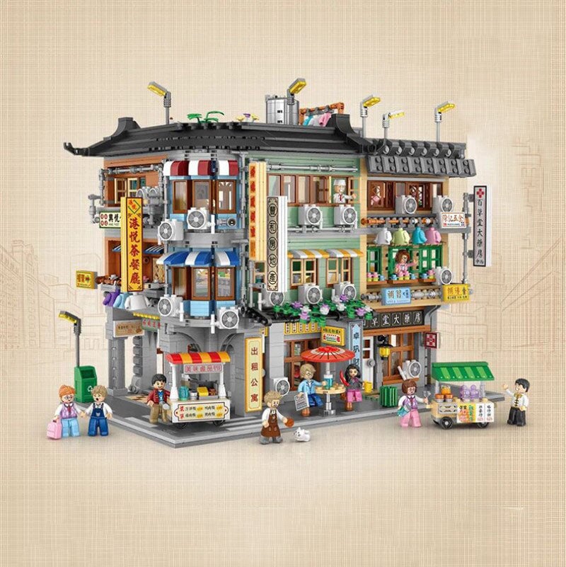 BowLift | Hong Kong Street Apartment & Pharmacy Micro Building Blocks