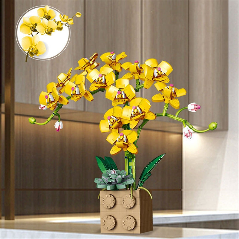 BowLift | Huge Blossoming Orchid Flower Building Set Collection